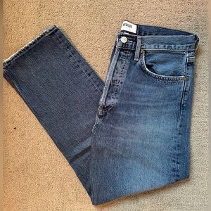 90’s Crop Mid Rise Straight Agolde Jeans Size 25